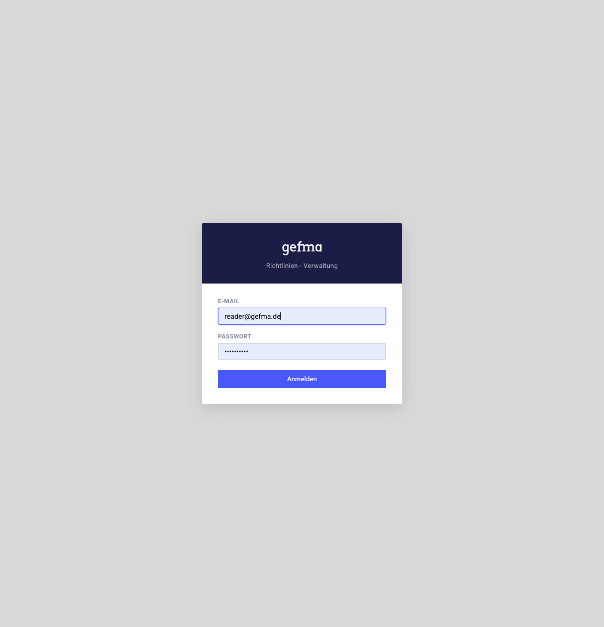 Login-Screen